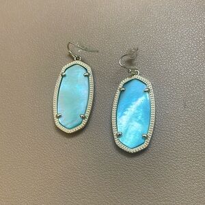 Kendra Scott Blue and Gold Earrings